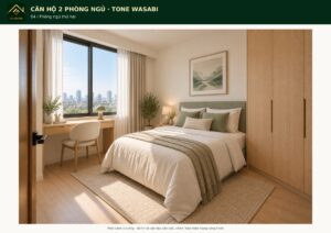 Thiết kế phòng ngủ master thư giãn tông gỗ óc chó tại Quy Nhơn – Gia Decor