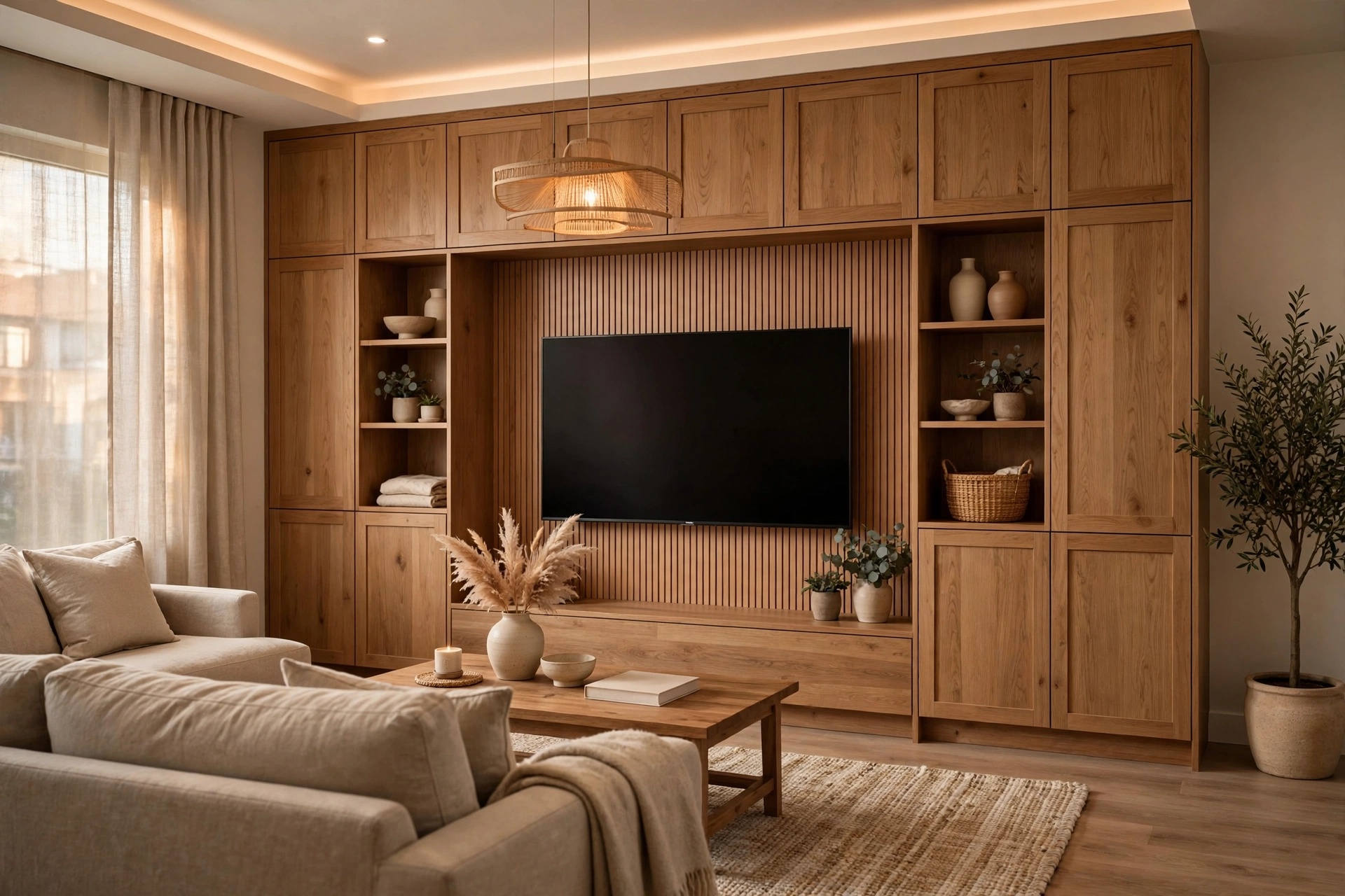 Phòng khách căn hộ hiện đại do Gia Decor thiết kế thi công tại Quy Nhơn
